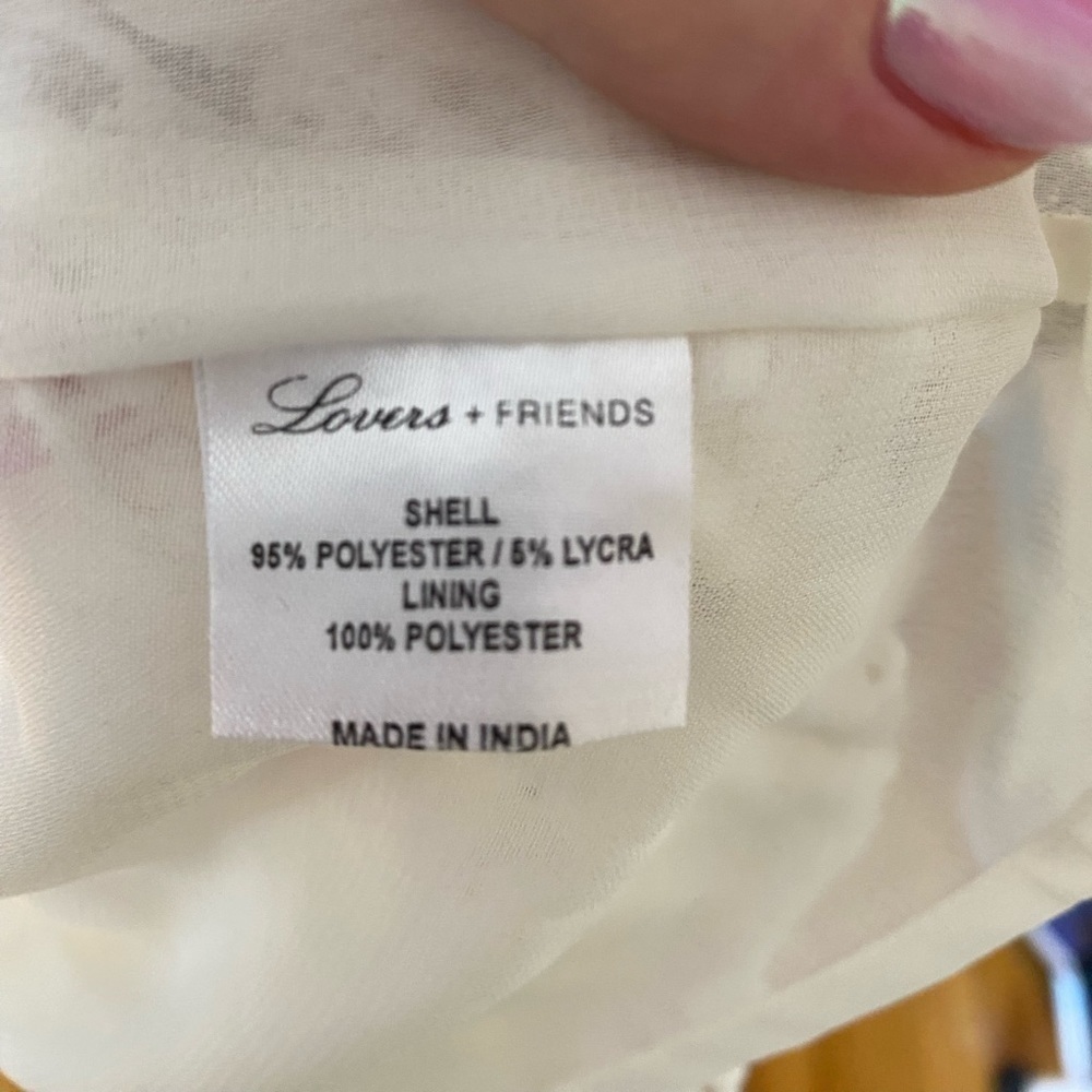 NWT NWT LOVERS + FRIENDS •White Yazmin Dress - Picture 5 of 9